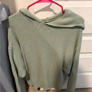 Women's Sage Green Knit Sweater
